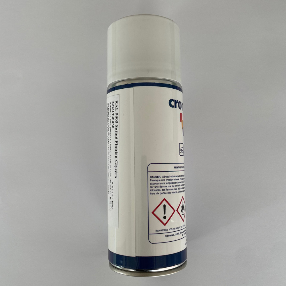 Bombe Aérosol Noir satiné 400ml